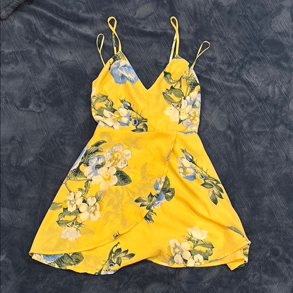 Floral Yellow Dress